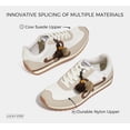 thumbnail image 4 of LUCKY STEP Stylish Retro Casual Comfortable Running Walking Shoes,Beige&Brown,Womens, 4 of 11