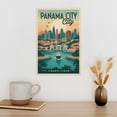 thumbnail image 3 of Retro Panama City Poster Vintage Tourism Art for Panama with Canal & History Print Poster, 3 of 8