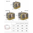 thumbnail image 2 of Farmhouse Cow Small Toaster Cover 2 Slice, Kitchen Appliance Covers, Vintage Country Sunflower Black Buffalo Plaid Toaster Oven Cover with Loop, Bread Machine Cover Polyester Dust Cover Protection, 2 of 4