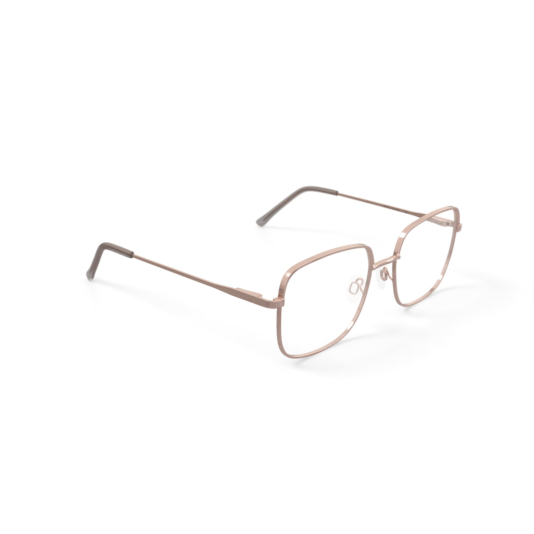 Walmart Women's MV027 Jillian Square Prescription Eyeglasses with Case, Gold