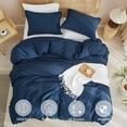 thumbnail image 4 of 3 Piece Waffle Weave Duvet Cover Set,  Ultra Soft Breathable Duvet  Cover , Waffle Textured Duvet Cover with 2 Pillow Shams, 4 of 8