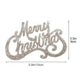thumbnail image 3 of JWshufel Christmas Decorations Merry Christmas Letter Sign for Tree Hanging Ornament Holiday Table and Door Decoration for Indoor Display Barn Door Wooden Sign Decor Set 5.9in Gold, 3 of 5