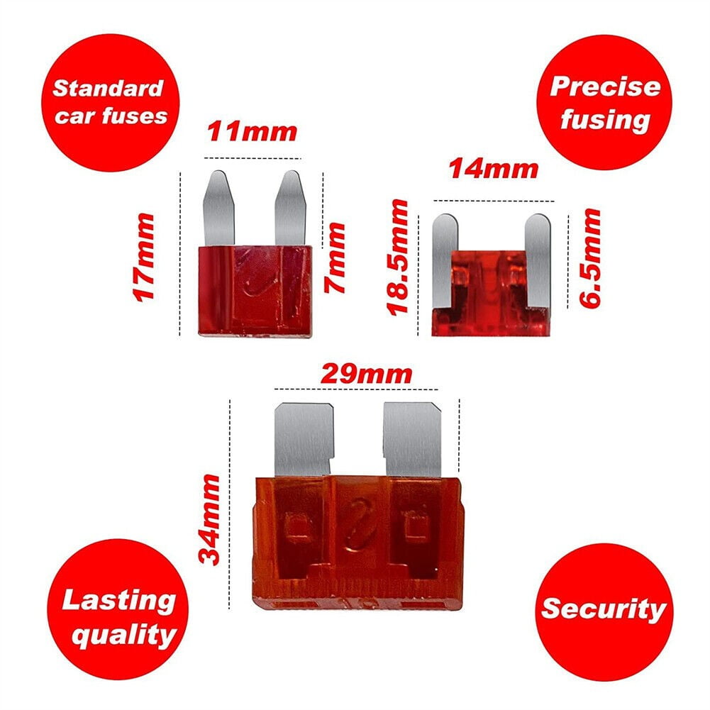 Comprehensive Car Fuses Assortment Kit 306Pcs For Convenient Replacement Fangkenuo
