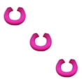 thumbnail image 3 of Transemion Tapis de Salle de Bain Durable Résistant aux Déchirures et Options de Forme U/O Résistant à l'Usure Rouge Rose 3 Ensembles, 3 of 6