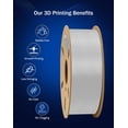 thumbnail image 3 of Filamento de impresión 3D DURAMIC 3D PETG 1.75 mm 1 kg transparente, 3 of 7