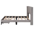 thumbnail image 6 of Gewnee Full Size Velvet Platform Bed with Upholstered Headboard and Storage Drawer,Gray, 6 of 8