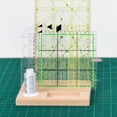 thumbnail image 3 of Estante portátil de madera para reglas/plantillas con portacarretes, carretes y tachuelas El 18x15x1.8cm, 3 of 9
