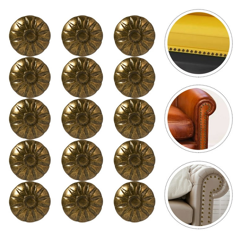 Upholstery Tacks, Furniture Upholstery Nails for Decorative, 100 PCS 5/8  inch Upholstery Decorative Tack for Furniture DIY Decorative, Home Decor