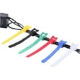 thumbnail image 4 of 100 PCS Cable Ties, Reusable Fastening Cable Straps Wire Ties for Computer Microphone Speaker Guitar TV Cables（12*250mm）, 4 of 7