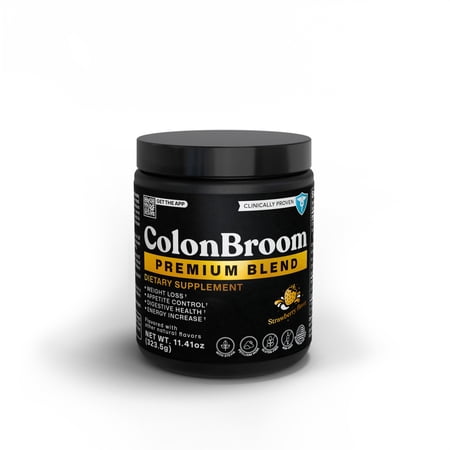 ColonBroom Premium Blend, Cleanse for Bloating Relief & Gut Health, Strawberry, 200 Servings
