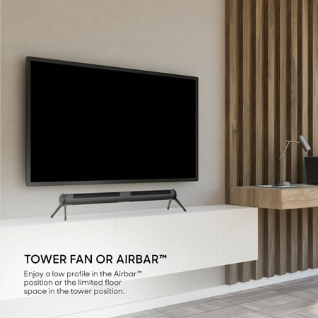 Sharper Image - Axis 42 Tower Fan - Black