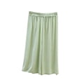 thumbnail image 3 of Feancey Pajama Bottoms for Women Cropped Lounge Trousers Wide Leg Casual Capri Sleep Pants Loose Fit Elastic Waist Pj Capris Homewear Green Free Size, 3 of 7