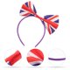 thumbnail image 4 of GOOHOCHY diademas con lazo y bandera del Reino Unido, diademas decorativas para el pelo, accesorios para festivales., 4 of 8