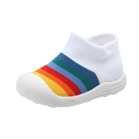 

Toddler Crib Shoes Baby Toddler Boys Girls Knit Soft Sole Rubber Socks Shoes Slipper Shoes