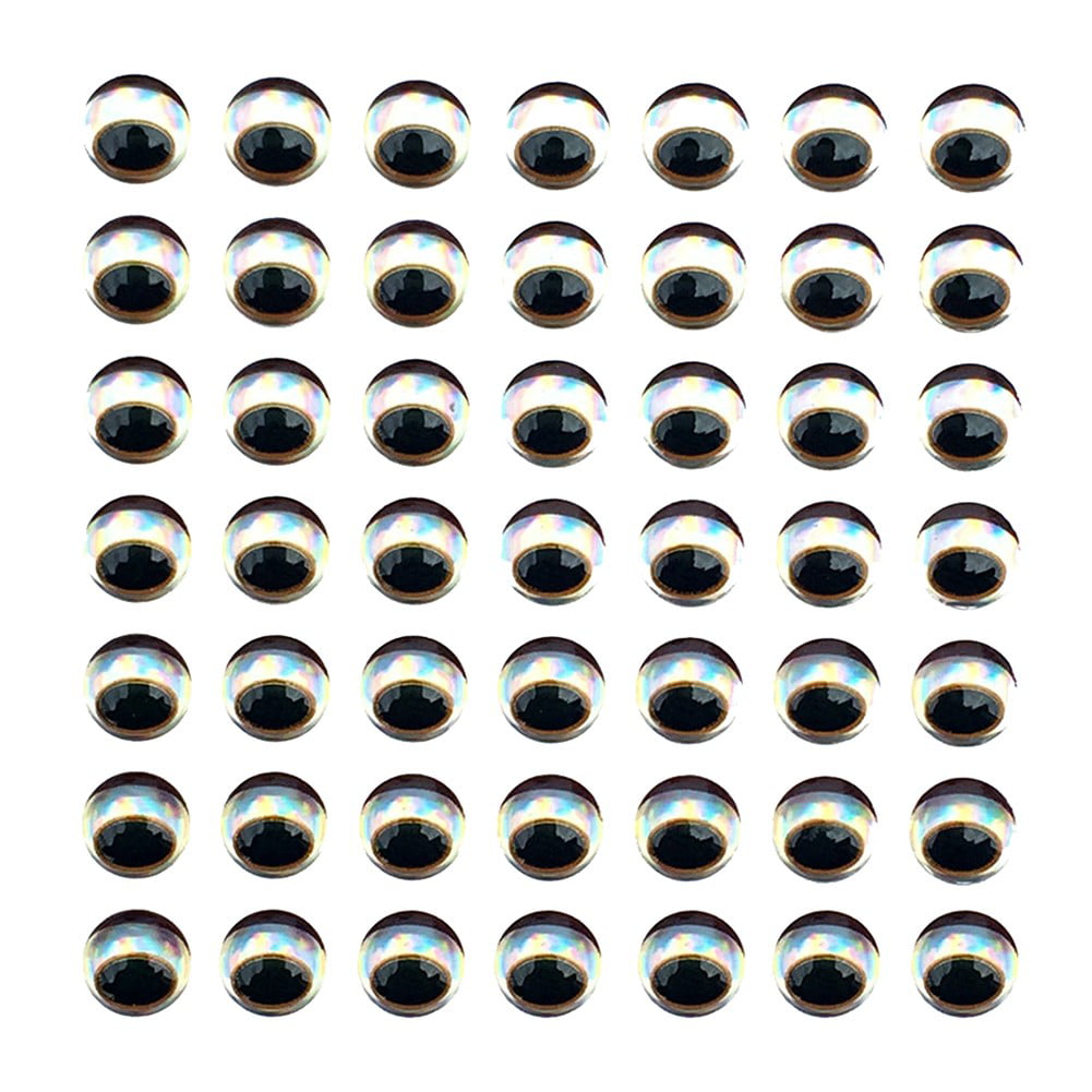 Fishing Eyes for Lures, 3D/4D/5D Realistic Artificial Holographic Fake Eye  for Fly Tying Lures Crafts DIY Fishing Tool (4D, 4mm, 200pcs) - Yahoo  Shopping