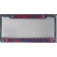 thumbnail image 2 of U.S. Army 10th Mountain Chrome License Plate Frame, 2 of 2