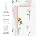 thumbnail image 4 of Noble Linens Pink Reversible Wild Flower Print 2-Piece Duvet Cover Set, Twin/TwinXL, 4 of 11