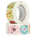 thumbnail image 4 of Rollo De Pegatinas, Etiqueta De Cinta Washi Para Tarjeta De Felicitación, 2 Uds., Pegatinas De Papel Japonés, Material Washi De Regalo, Calcomanías De Papel De, 4 of 7