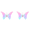 2PCS Electric backpack butterfly bubble machine#6, variant on 1PC Electric Backpack Butterfly Bubble Machine, Pink Blue Gradient Butterfly Bubble Toy