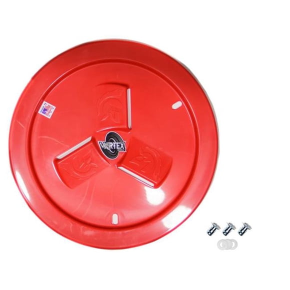 10190 Products Quick Release Fastener Mud Cover Vented Cover Only Plastic - Red