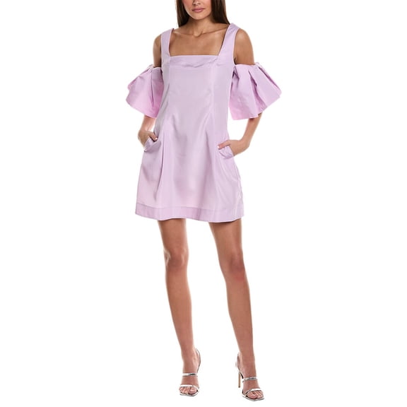 3.1 Phillip Lim womens Taffeta Mini Dress, 6, Purple