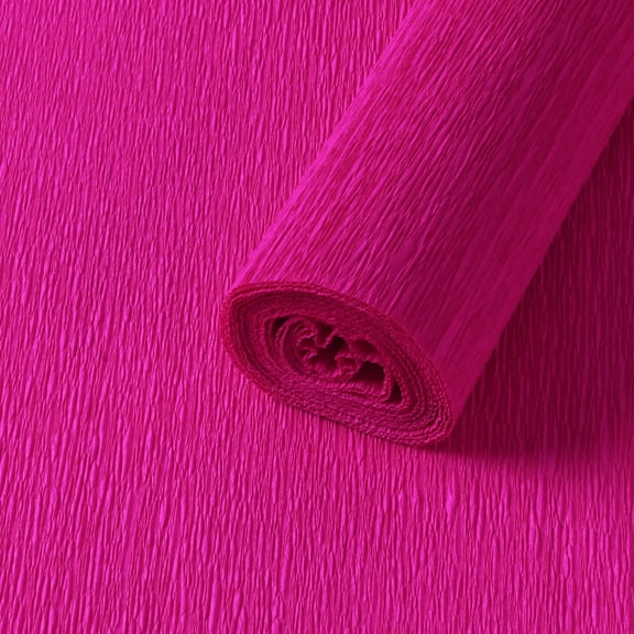 XmhyTop-A 2 Rolls Crepe Paper 250*50cm Crepe Paper Roll, Perfect for Party Decorations, Party Supplies DIY Crafts,Dark Pink