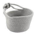 thumbnail image 2 of Oval Cotton Rope Over Door Window Hanging Storage Basket Wall Hanging Organizer (Gray), 2 of 8