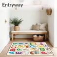 thumbnail image 3 of ODIKA 3'x5' Machine Washable Non-Slip Area Rug, Jumbo Kindergarten Preschool Literacy Development Foundation Board High Traffic Rug with Pad, Beige, 693313, 3 of 8