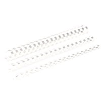 Fellowes - 0.31 in - 21 rings - A4 (8.25 in x 11.7 in) - 40 sheets - white - 100 pcs. plastic binding comb - for Fellowes Galaxy 500, Orion 500, Pulsar 300, Quasar 500, Star 150, Starlet 2, Starlet 2