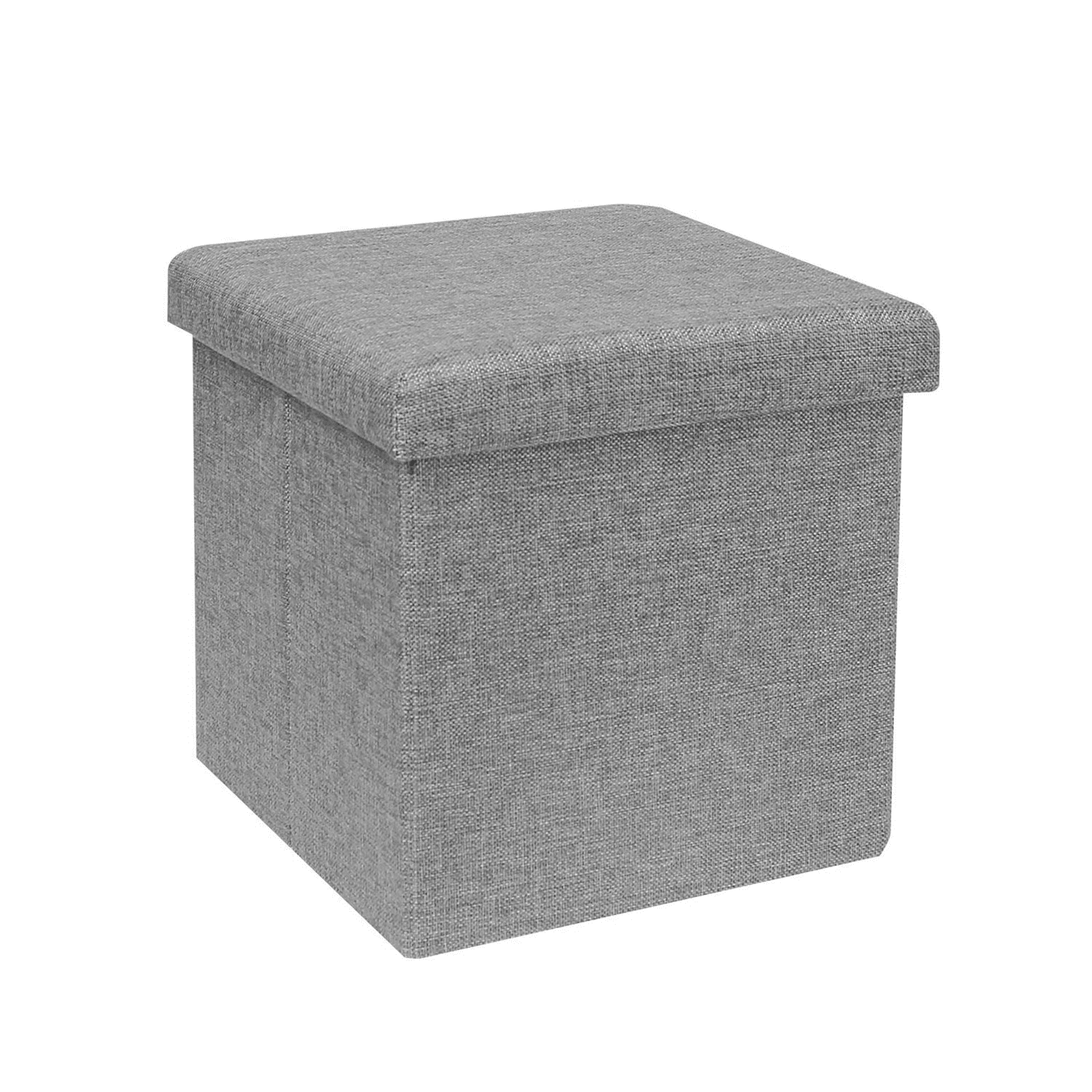 Building Block Look Foldable Ottoman Storage Room Toy Box Pouffe Seat Stool 