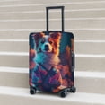 thumbnail image 6 of Fuzoiu Starry Sky White Cloud Puppy Print Suitcase Cover,Washable Luggage Covers for Suitcase,Elastic Luggage Protector Cover,Scratch Resistant Travel Suitcase Covers-X-Large, 6 of 7