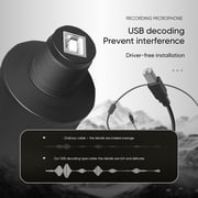 Depusheng Professional USB Computer Microphone A12 High Sensitivity Gaming Desktop Mic for PC Youtube Recording Streaming Video
