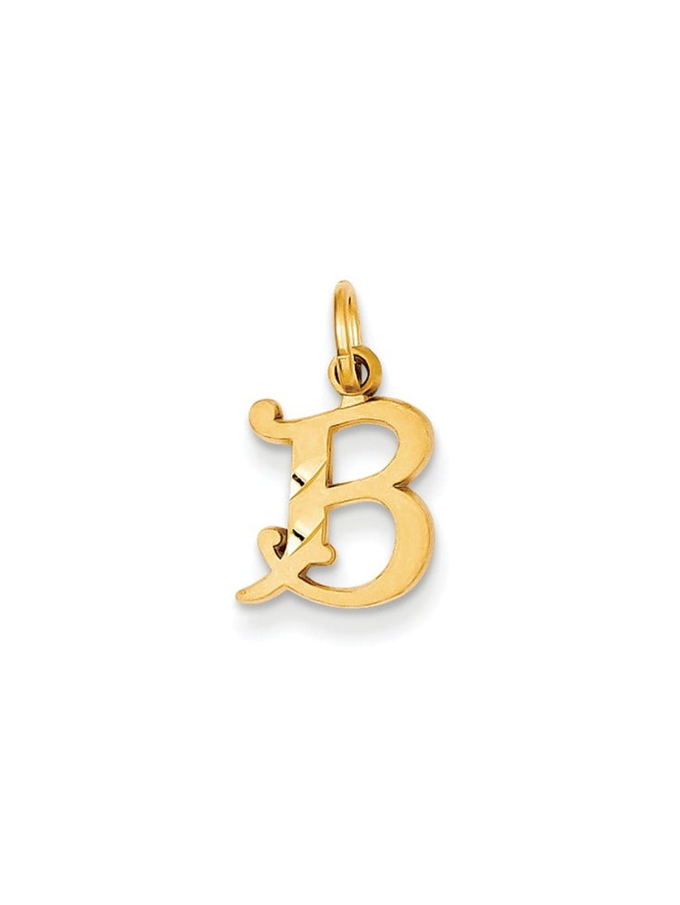 14k Initial B Charm