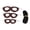 Coffee, variant on Riousery Hamster Harness Artificial Leather Leash Rope for Little Pets Honey Gliders Rats Coffee, One Size, Ideal for Walking and Training (4-8 inches / 10-20 cm Chest)