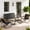 Black, variant on Noelse Patio Furniture Set, 4 Piece Textilene Conversation Set with 2 Rocking Chairs and Coffee Table, Perfect for Lawn, Garden, Poolside, Black