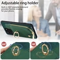 thumbnail image 4 of Nalacover Case for Samsung Galaxy S20 Ultra Wallet Case with Card Holder & Zipper Pocket, 360° Rotation Ring Kickstand Premium PU Leather Cover, Shockproof Magnetic Button Flip Stand Phone Case,Green, 4 of 9