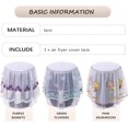 thumbnail image 5 of Round Lace Air Fryer Cover Anti-dust Air Fryer Cloth Air Fryer Decorative Cover Rice Cooker Cover Electric Cooker Cover Air Fryer Protector for Kitchen and Dining Room Decoration Purple, 5 of 5