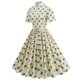thumbnail image 4 of WILLBEST Vestidos Largos Casuales Para Mujer Vestido Casual De Mujer, Manga Corta, Cuello De Lunares, Diario, Vacaciones, Primavera, Verano, Otoño, Básico, Cómodo, Fluido, Atuendo Femenino, 4 of 4