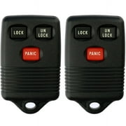 2 PACK KeylessOption Keyless Entry Remote Control Car Key Fob Replacement GQ43VT4T for 1994-1998 Ford Vehicles