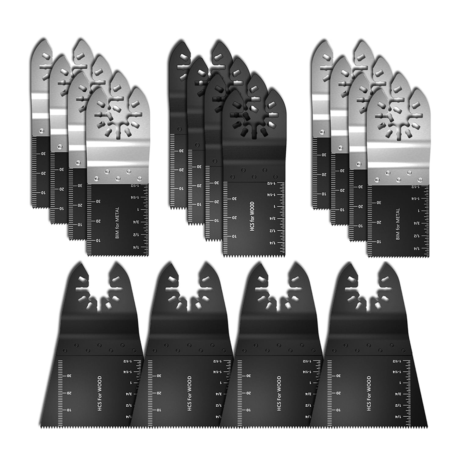 12PCS Dewalt Multi Tool Oscillating Saw Blades For Fein Multimaster Makita Bosch 