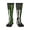 3 Black, variant on Knee High Socks for Women Thin Green Line Flag Art Long Tube Sock Uniform Socks