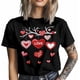 thumbnail image 3 of Camisetas para hombre, camisetas casuales de manga corta con diseño de corazón y rama de árbol, camisetas gráficas para hombre, 3 of 8
