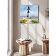 thumbnail image 6 of Wall Art Prints, Coastal Lighthouse Framed Canvas Prints for Bedroom Living Room Bathroom Office, Summer Ocean Oil Painting Sky Blue Gallery Wrap Wall Art Poster for Gifts Home Decor 24"x24", 6 of 9