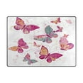 thumbnail image 2 of Non-Slip Area Rug 63x48in Indoor Washable Floor Mats Carpet Printed for Living Room, Bedroom, Home Decor Colorful Butterflies, 2 of 7
