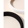 thumbnail image 5 of 2pcs Women's Simple Solid Color Hairbands For Daily Wear, 5 of 5