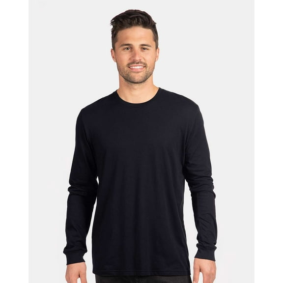 Next Level - Unisex CVC Long Sleeve T-Shirt - 6211 - Black - Size: XS
