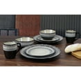 thumbnail image 5 of Lorren Home Trends 16 Piece Glazed Dinnerware Neutral and Blue  (Service for 4), 5 of 5