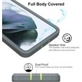 thumbnail image 4 of for Samsung Galaxy S21 FE 5G Case, and Glass Screen Protector, Dust Proof Port Cover, Full Body Protection Durable Rubber Cover Phone Case, Deep Grey, 4 of 16