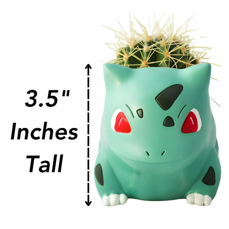 Bulbasaur Planter Pot 4'' - Mini Anime Succulent Planter For Office Desk,  Home Decor, Garden - Walmart.com