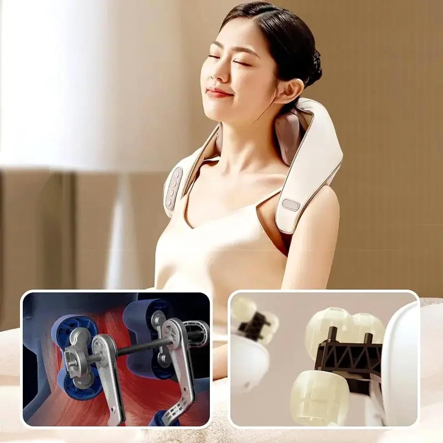 Massagers for Neck and Shoulder with Heat Upgraded Pain Relief Deep 5D  Kneading